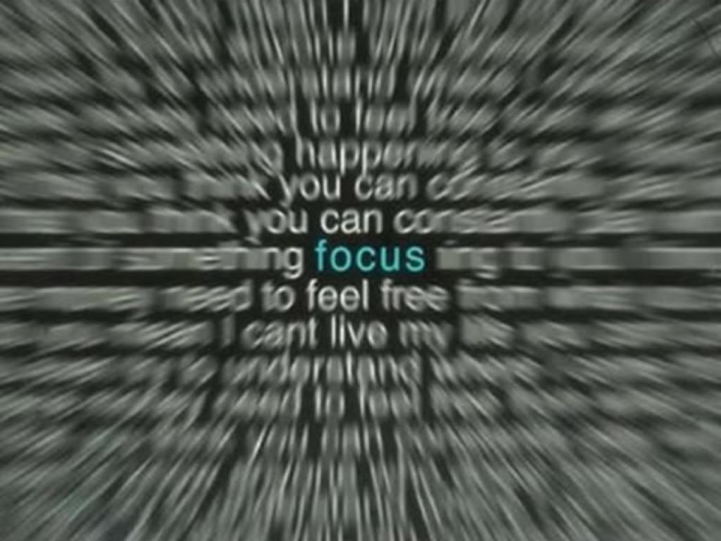 Focus…focus…focus…